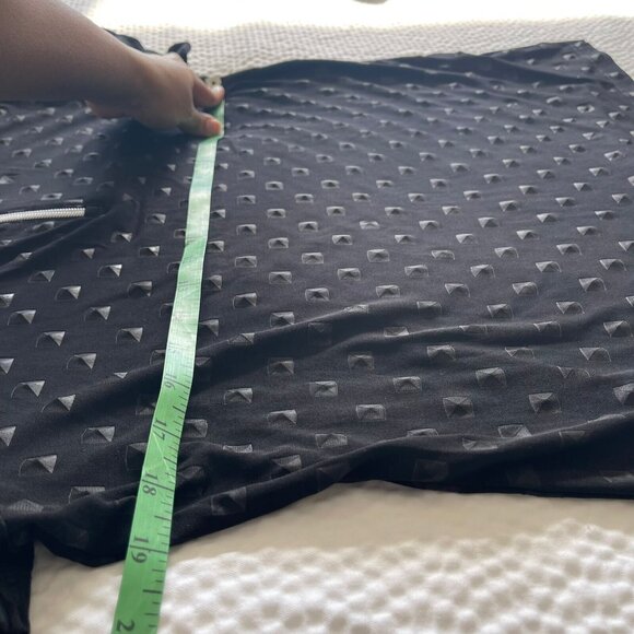 Jamie Sadock Women's Tshirt Black Tee Mock neck Shirt Short Sleeves Top Size M - Picture 9 of 10